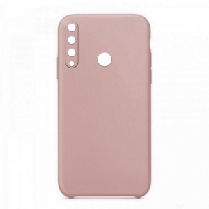 Θήκη OEM Silicone Back Cover με Προστασία Κάμερας για Huawei P40 Lite E / Y7p (Dusty Pink) 