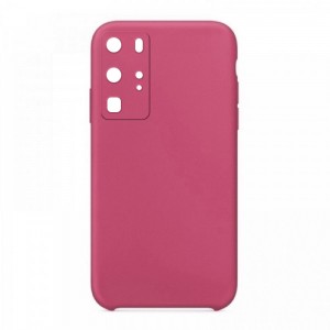 Θήκη OEM Silicone Back Cover με Προστασία Κάμερας για Huawei P40 Pro (Dark Pink)