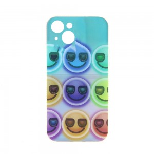 Θήκη Happy Faces Back Cover με Προστασία Κάμερας για iPhone 13 (Design)
