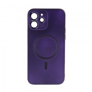 Θήκη Magnetic Matt Back Cover με Προστασία Κάμερας για iPhone 12 (Purple)