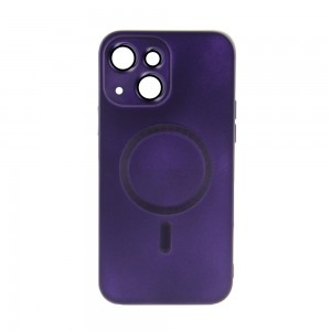 Θήκη Magnetic Matt Back Cover με Προστασία Κάμερας για iPhone 14 Plus (Purple) 