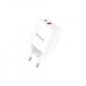  Φορτιστής Jokade JB099 με 1x Θύρα Type-C & 1x Θύρα USB-A 30W (Άσπρο) (ph07_Phone_Charger)