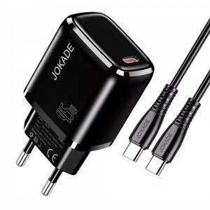 Φορτιστής Jokade JB108 με Καλώδιο Type-C σε Type-C 45W