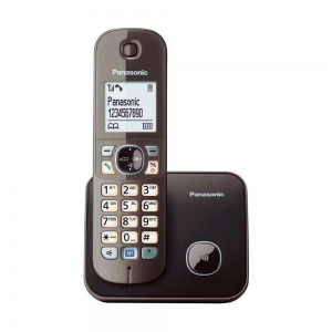 Ψηφιακό Ασύρματο Τηλέφωνο Panasonic KX-TG6851 (Καφέ - Μαύρο)