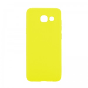 Θήκη MyMobi Σιλικόνης Mat Back Cover για Samsung Galaxy A3 2017 (Κίτρινο)