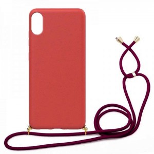 Θήκη Eco-Friendly Back Cover με Λουράκι για iPhone 6/6s (Κόκκινο)