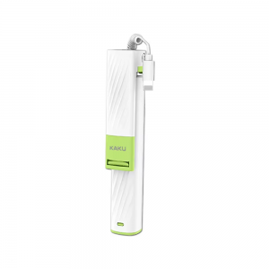 Selfie Stick Kakusiga KSC-152 με Καλώδιο Lightning (Άσπρο-Πράσινο)