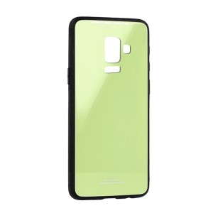 Θήκη MyMobi Glass Case Back Cover για Samsung Galaxy J6 Plus (Λαχανί)