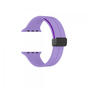 Ανταλλακτικό Λουράκι Σιλικόνης με Μαγνητικό Κούμπωμα για Apple Watch 38/40/41mm (Lilac Purple)