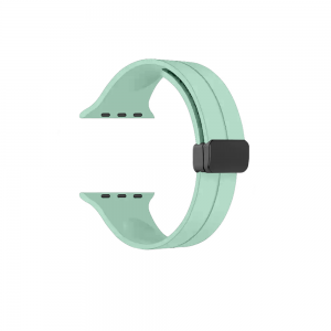 Ανταλλακτικό Λουράκι Σιλικόνης με Μαγνητικό Κούμπωμα για Apple Watch 42/44/45/49 mm  (Mint)