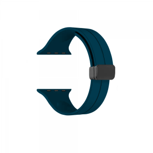 Ανταλλακτικό Λουράκι Σιλικόνης με Μαγνητικό Κούμπωμα για Apple Watch 38/40/41mm (Petrol)
