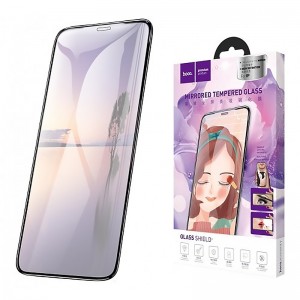 Tempered Glass Hoco Mirror Full Screen A15 για iPhone XS Max (Μαύρο)
