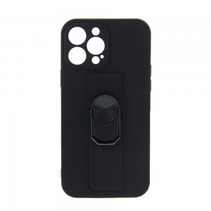 Θήκη Ring Case Back Cover με Προστασία Κάμερας για iPhone 13 mini (Μαύρο)