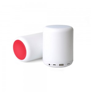 Ηχείο Bluetooth LED Υ01 (Άσπρο-Κόκκινο)