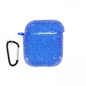 Θήκη Silicone Glitter για Apple AirPods (Μπλε)