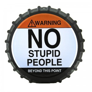 Διακοσμητικό Τοίχου Καπάκι No Stupid People (Design)