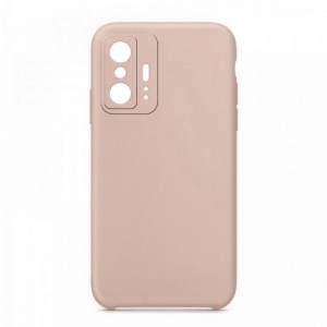 Θήκη OEM Silicone Back Cover με Προστασία Κάμερας για Xiaomi 11T / 11T Pro (Pink Sand) 