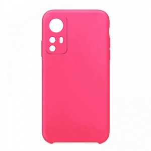 Θήκη OEM Silicone Back Cover με Προστασία Κάμερας για Xiaomi 12X (Hot Pink)