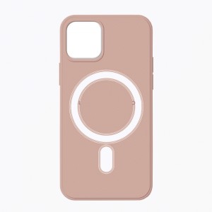 Θήκη OEM Silicone Magnetic Back Cover για iPhone 12 Pro Max (Pink Sand) 