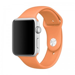 Ανταλλακτικό Λουράκι OEM Smoothband για Apple Watch 42/44mm (Ανοιχτό Πορτοκαλί)
