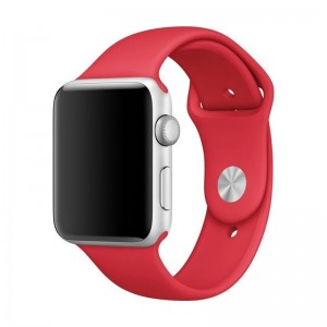 Ανταλλακτικό Λουράκι OEM Smoothband για Apple Watch 38/40mm (Κόκκινο) 