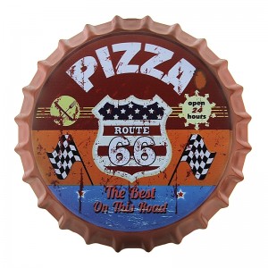 Διακοσμητικό Τοίχου Καπάκι Route 66 Pizza (Design)
