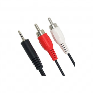 Καλώδιο Ήχου Powertech Cab-R009 3.5mm Male - 2xRCA Male 5m (Μαύρο)