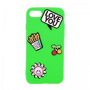 Θήκη 3D Back Cover Message "Love You" για iPhone 5/5S  (Πράσινο)