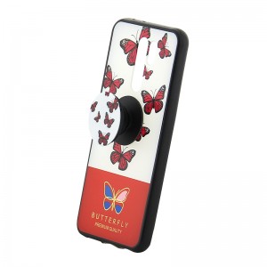 Θήκη με Popsocket Red Butterflies Back Cover για Huawei P40 Lite E (Design)