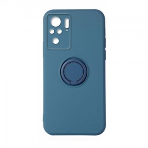 Θήκη Vennus Silicone Ring Back Cover με Προστασία Κάμερας για Xiaomi Redmi Note 10/ 10s (Μπλε) 