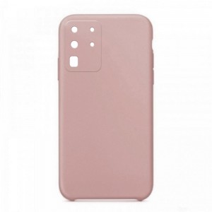 Θήκη OEM Silicone Back Cover με Προστασία Κάμερας για Samsung Galaxy S20 Ultra (Dusty Pink)