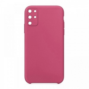 Θήκη OEM Silicone Back Cover με Προστασία Κάμερας για Samsung Galaxy S20 Plus (Dark Pink)