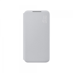 Θήκη Smart LED View Flip Cover για Samsung Galaxy S22 Plus (Light Grey)