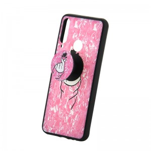 Θήκη με Popsocket Snap Your Fingers Pink Back Cover για Huawei P40 Lite E (Design)