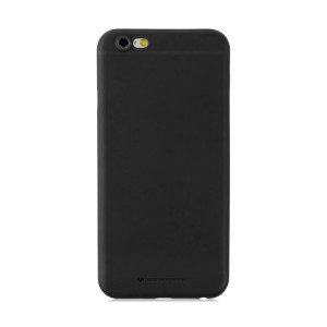 Θήκη Goospery Soft Feeling Back Cover για iPhone 6/6S  (Μαύρο)