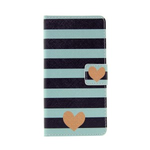 Θήκη MyMobi Striped Hearts Flip Cover για Xiaomi Redmi Note 3  (Design)