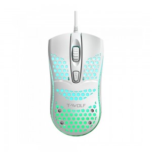 Gaming Ενσύρματο Ποντίκι T-Wolf V15 1600 DPI με LED Φωτισμό