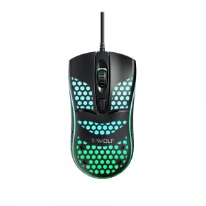Gaming Ενσύρματο Ποντίκι T-Wolf V15 1600 DPI 