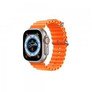  Smartwatch T20 Ultra2 με 4 Aνταλλακτικά Λουράκια και Ασύρματο Φορτιστή  (Ασημί)