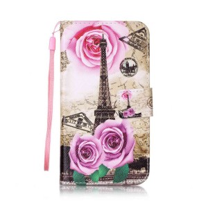 Θήκη MyMobi Flip Cover Tour Eiffel Roses για Xiaomi Redmi Note 3  (Design)