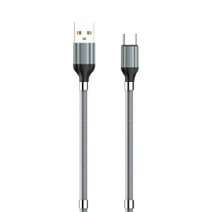 Καλώδιο LDNIO LS491 Magnetic Absorption USB to Type-C 1m (Γκρι)