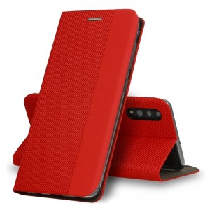 Θήκη Vennus Book Sensitive Flip Cover για Xiaomi Redmi 9T / Poco M3 (Κόκκινο