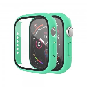 Θήκη Προστασίας με Tempered Glass για Apple Watch 45mm (Βεραμάν)
