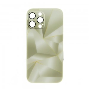Θήκη Silicone & Glass White Lines Back Cover με Προστασία Κάμερας για iPhone 13 Pro Max (Design)