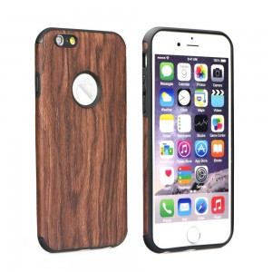 Θήκη MyMobi Wood Case Back Cover για Huawei P10 Lite  (Καφέ)