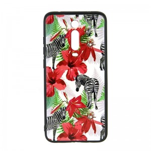 Θήκη Zebra With Red Flowers Back Cover για Xiaomi Redmi K20/K20 Pro/Mi 9/Mi 9T Pro (Design)